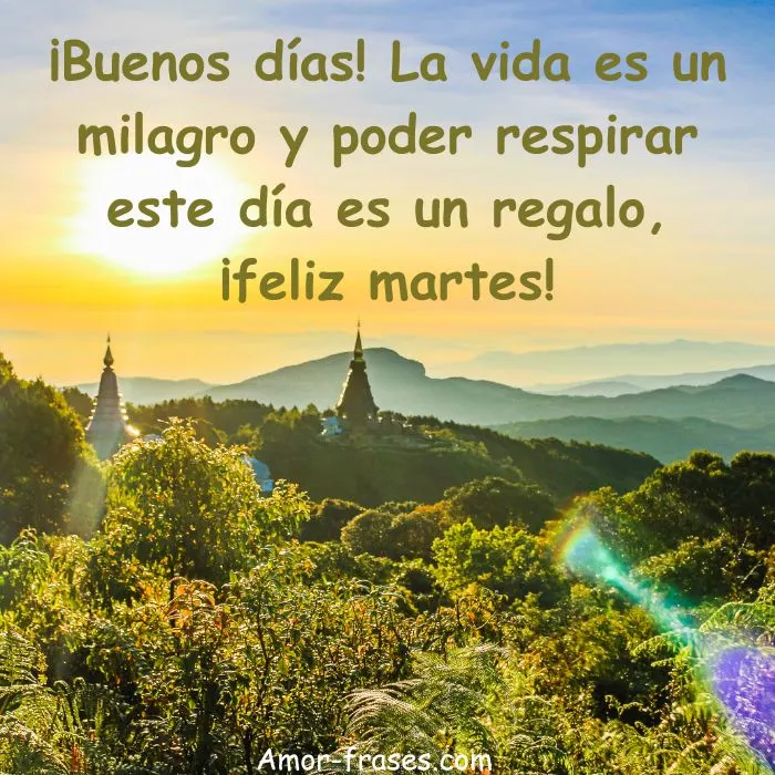 Buenos días martes foto