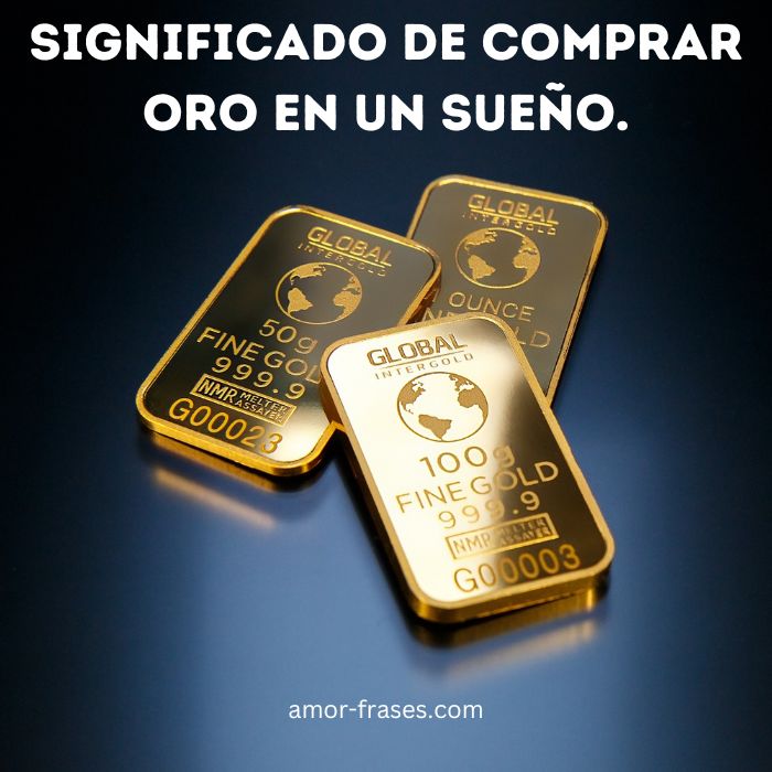 Significado de comprar oro en un sueño.